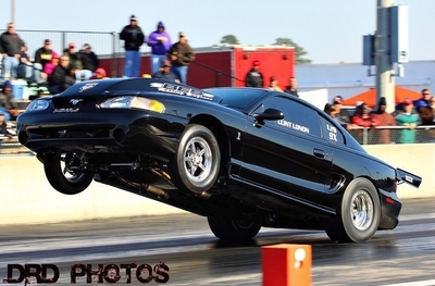 Clint Lonon, fastest 15* SBF with a single plate on 275 Drag Radials